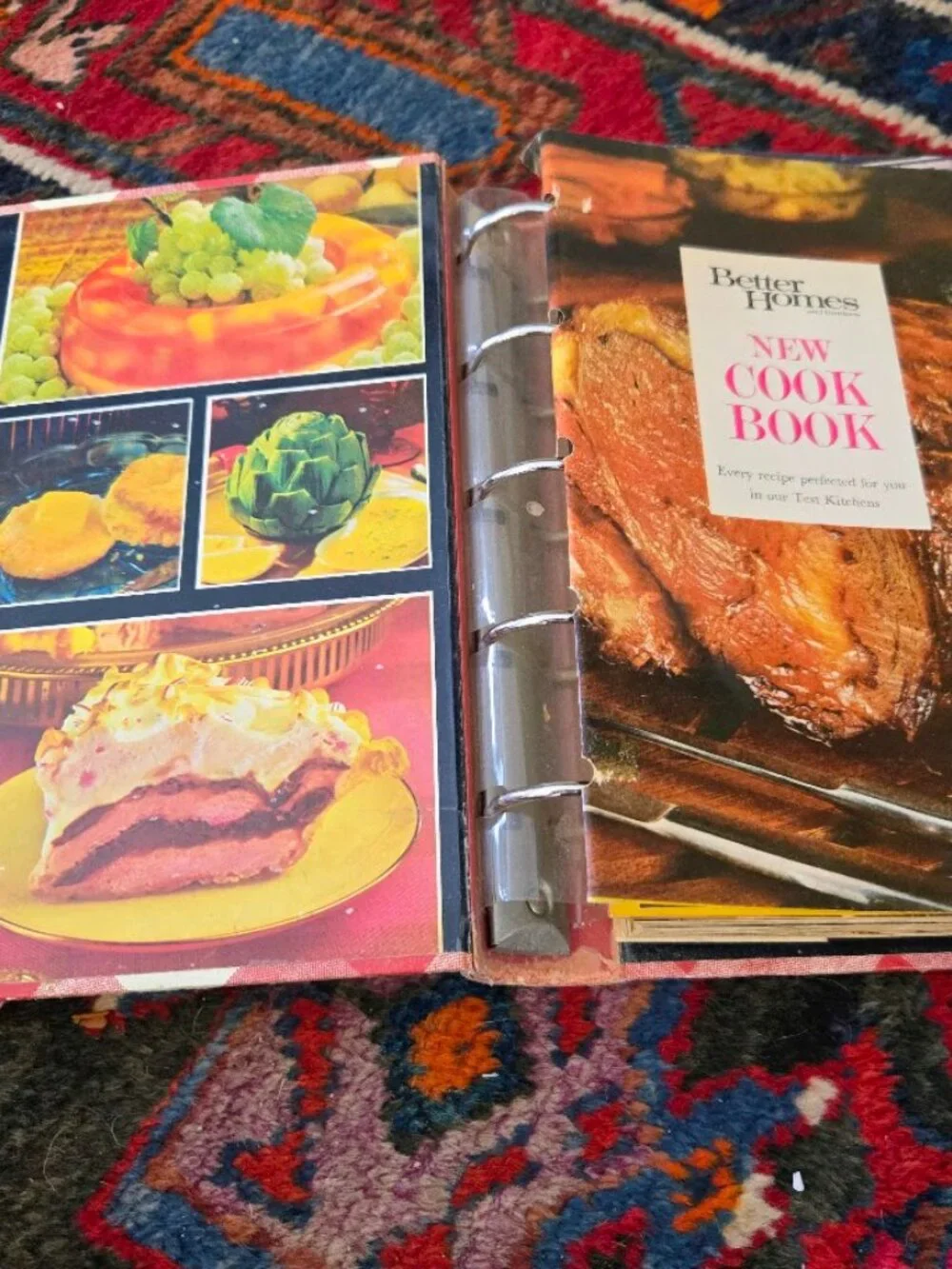 VTG 1972 Better Homes and Gardens New Cook Book 5-Ring Binder Clean, Vintage